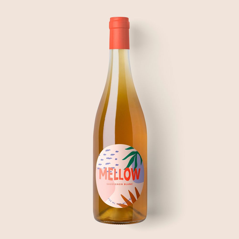 Aesthetic wine bottle, beverage packaging design