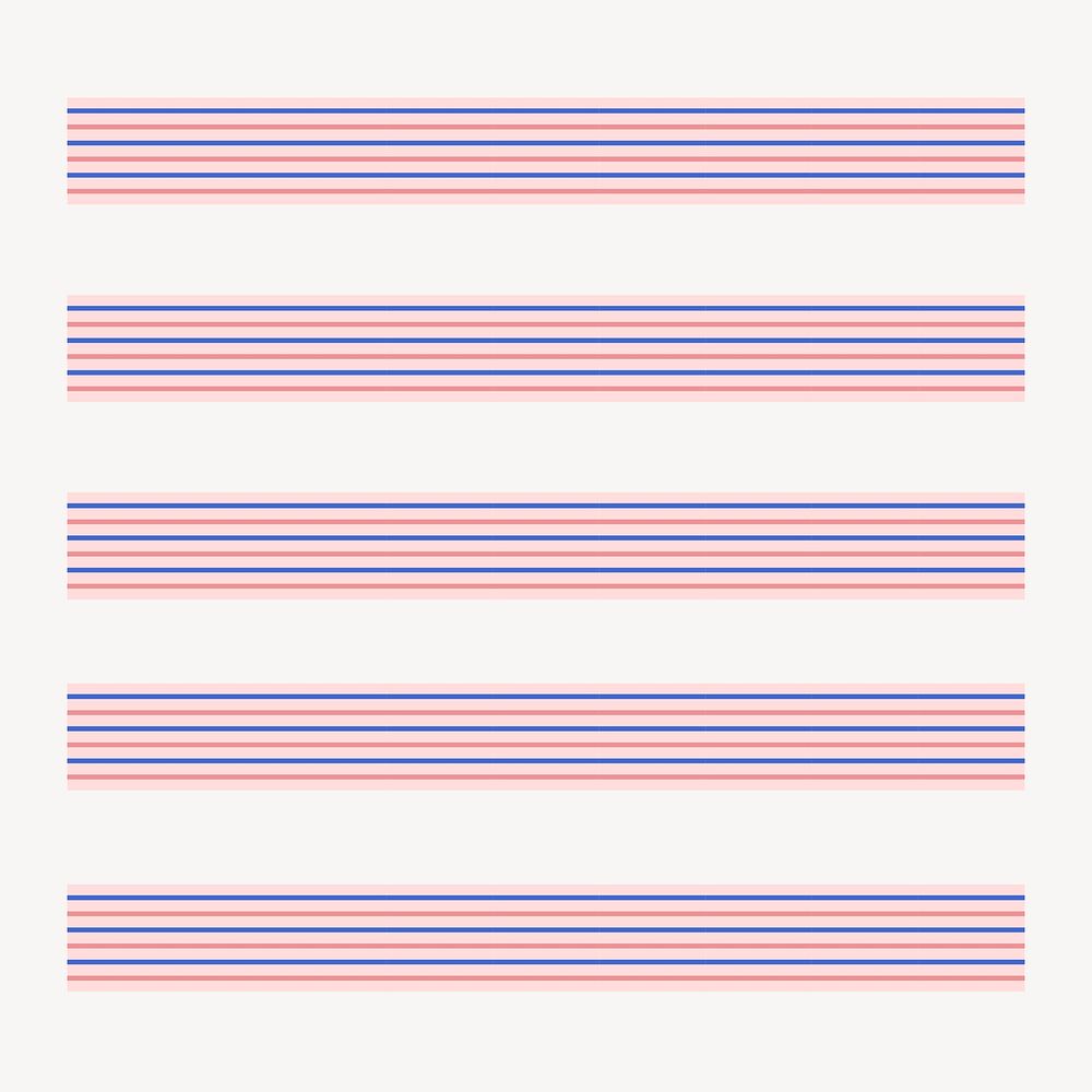 Seamless line pattern brush, pink stripes vector, compatible with AI