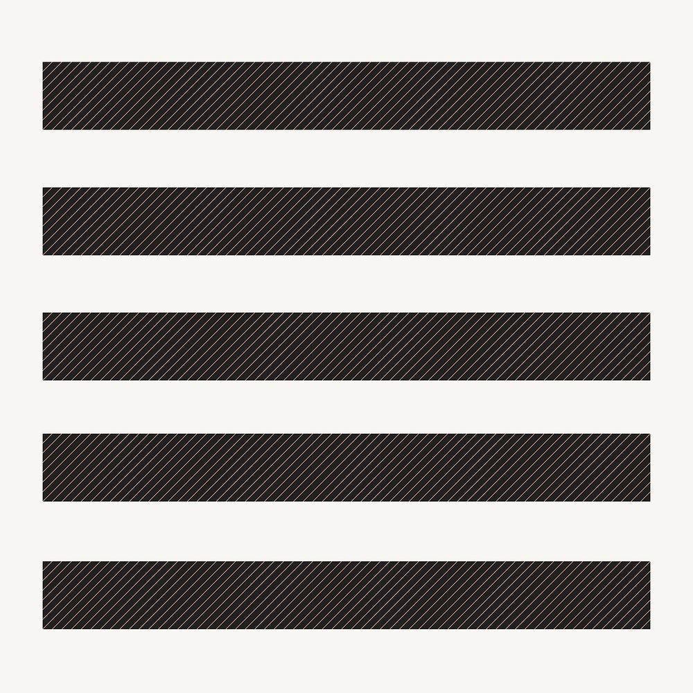 Diagonal striped pattern brush, black hatch vector, compatible with AI