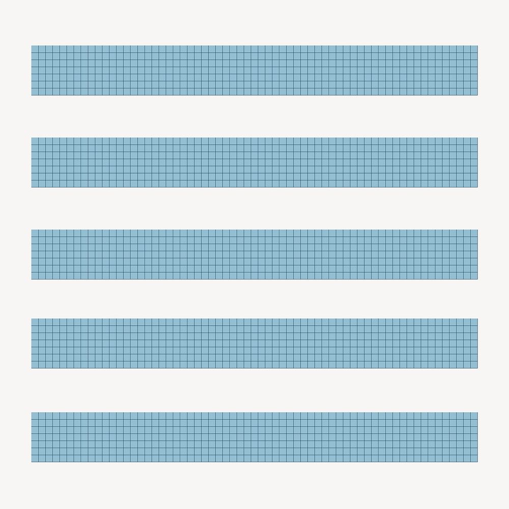 Grid pattern brush, blue seamless design vector, compatible with AI