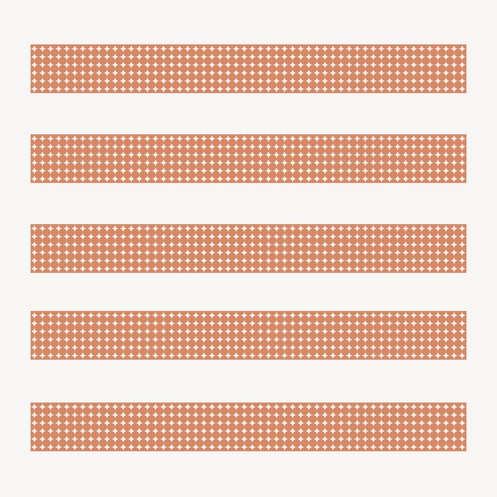 Polka dot pattern brush, seamless orange design vector, compatible with AI