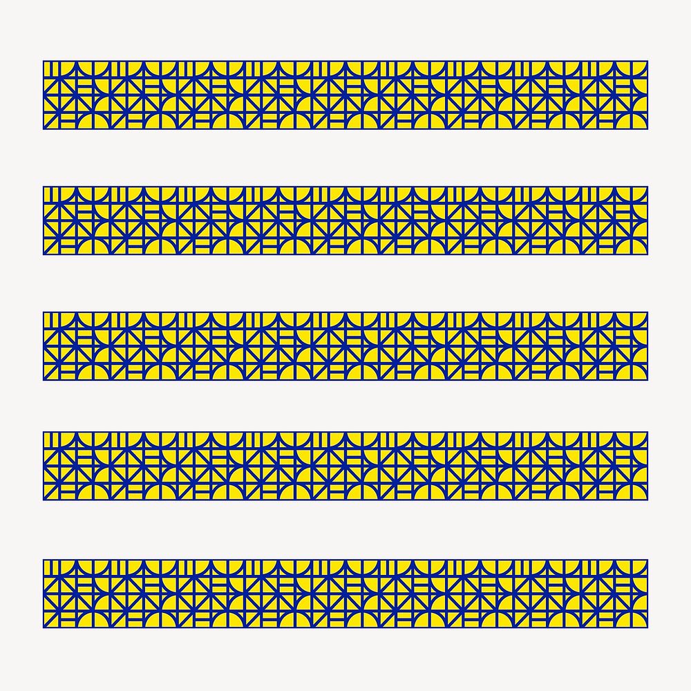 Retro pattern brush, abstract yellow vector, compatible with AI