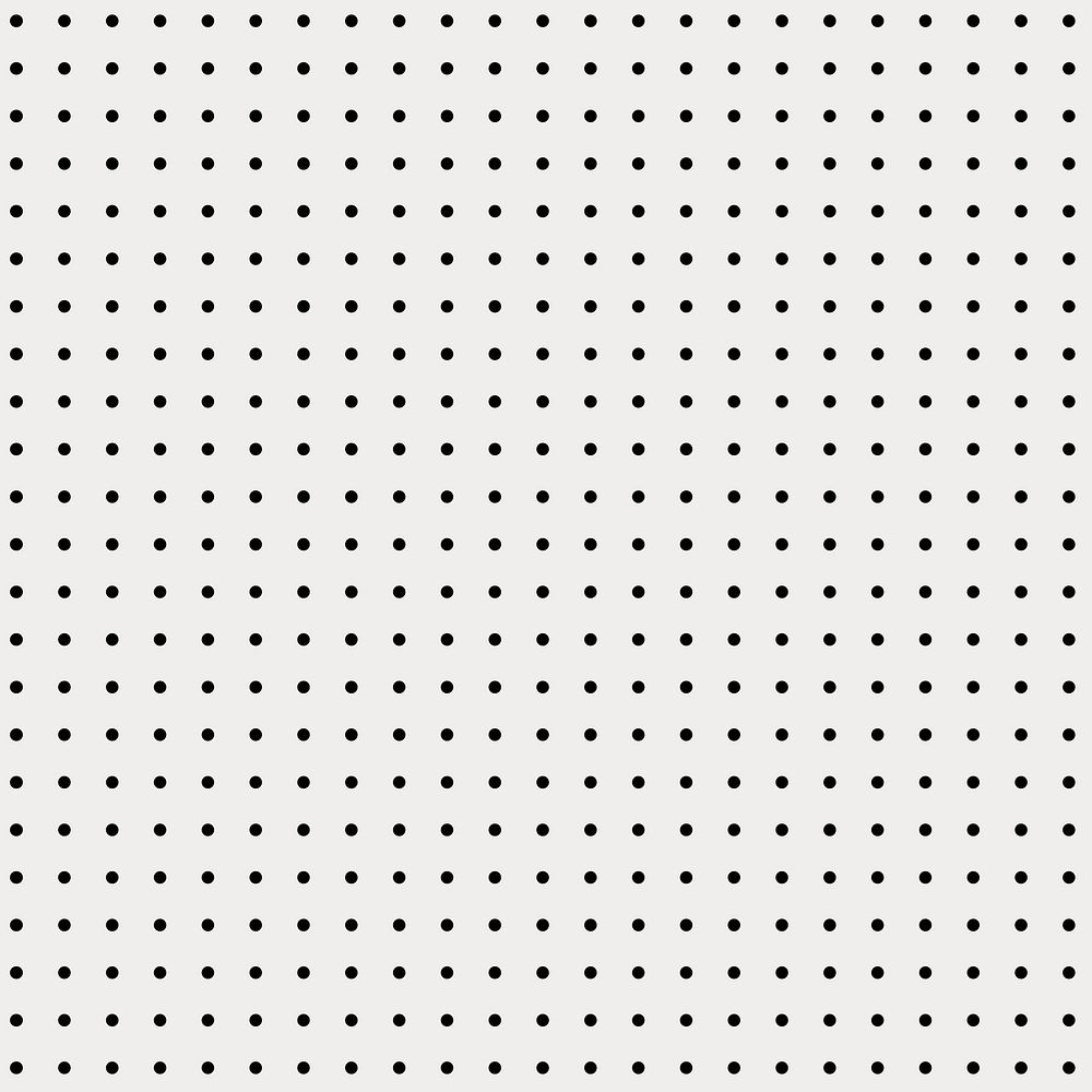 Simple polka dot background, black and white pattern