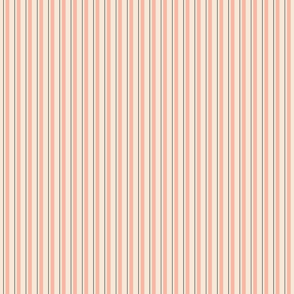 Peachy pink striped pattern background, seamless design vector