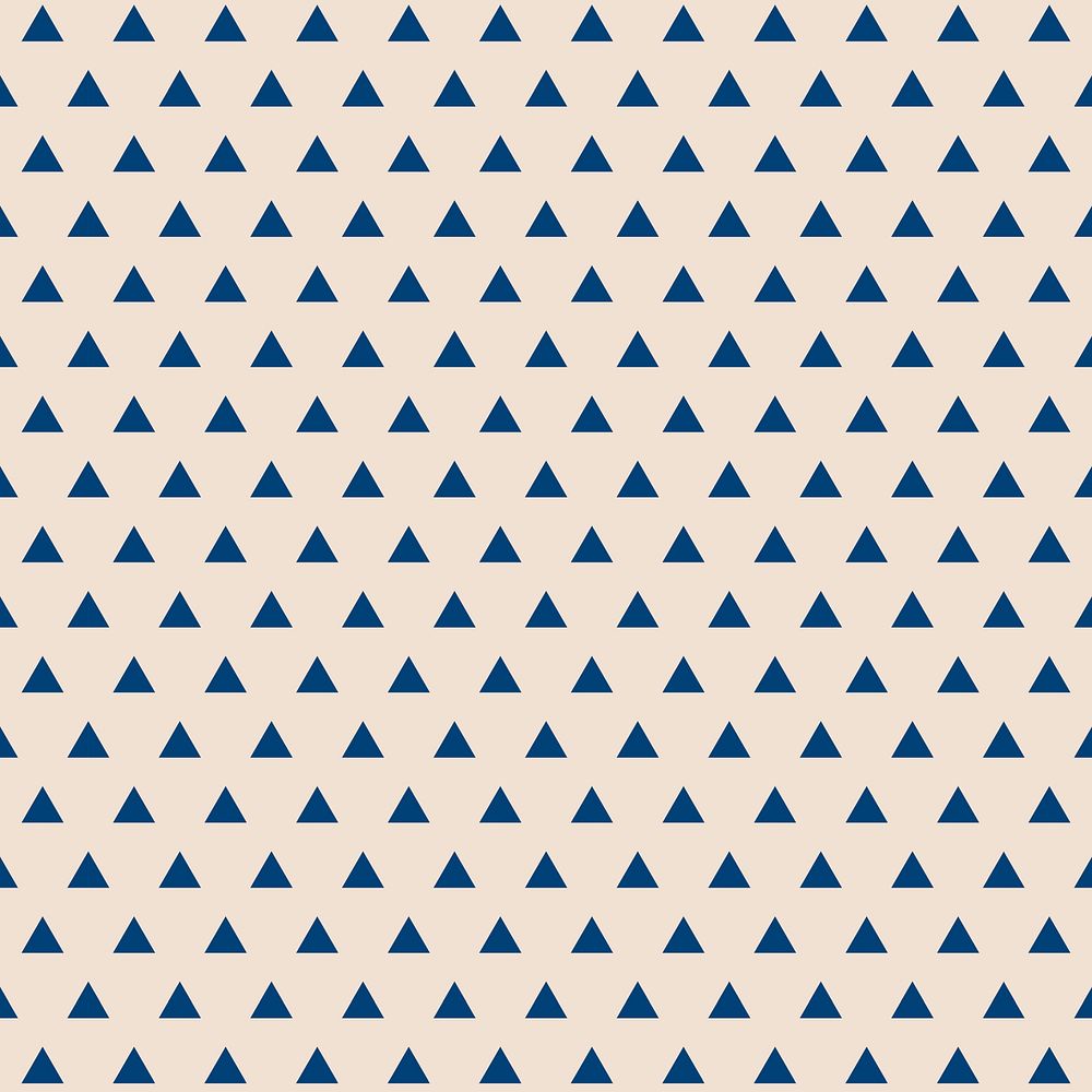 Tribal pattern background, geometric triangle in beige vector