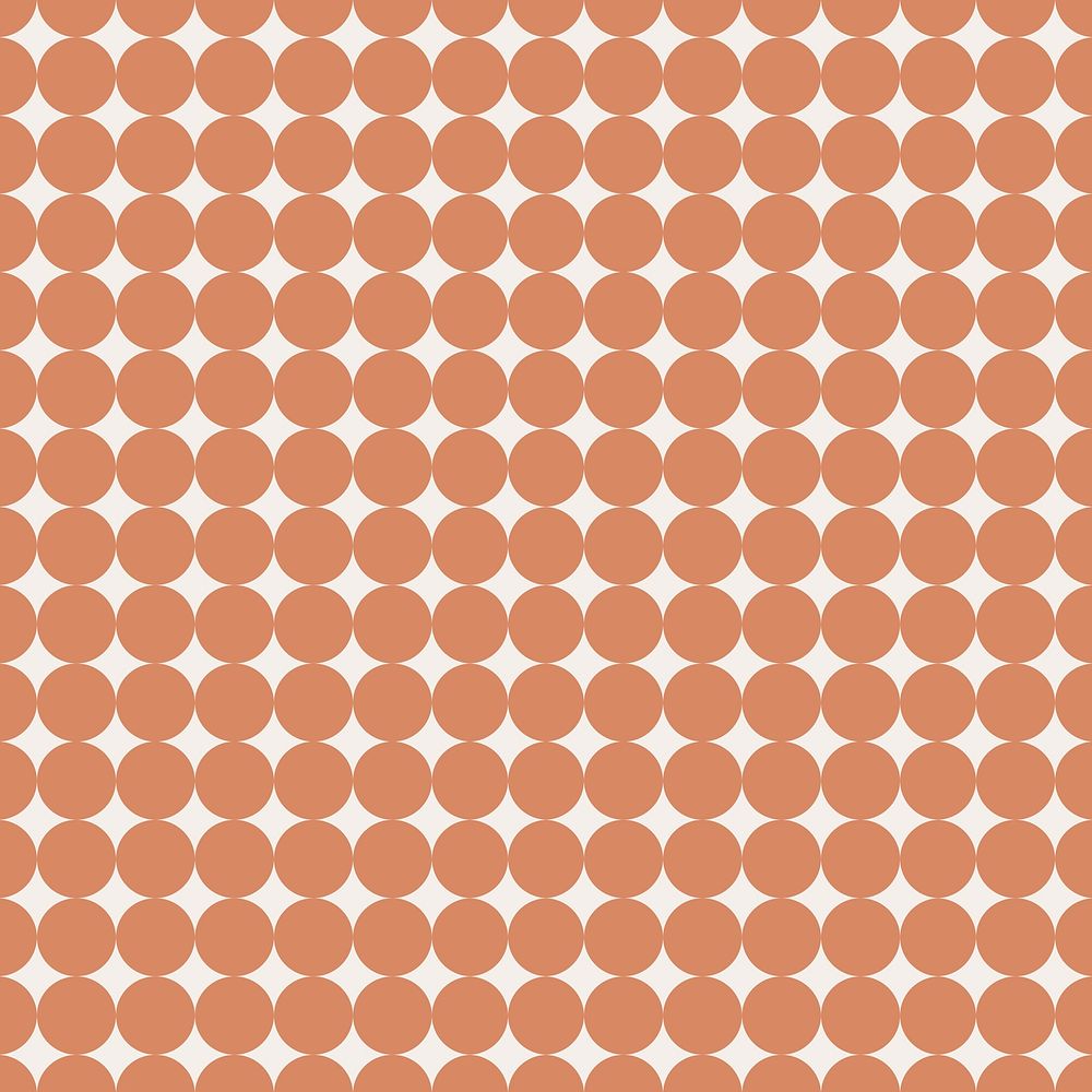 Aesthetic circle background, geometric pattern in orange vector