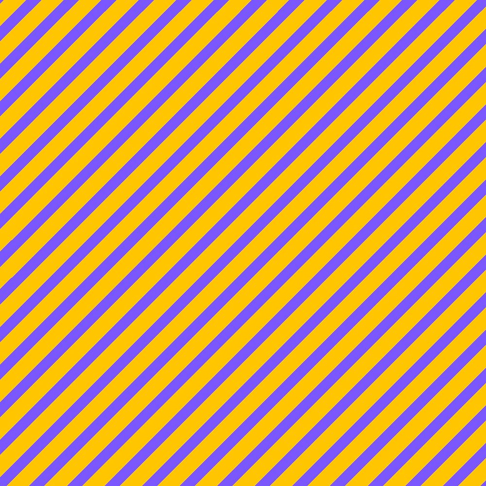 Yellow pattern background, purple striped seamless design vector