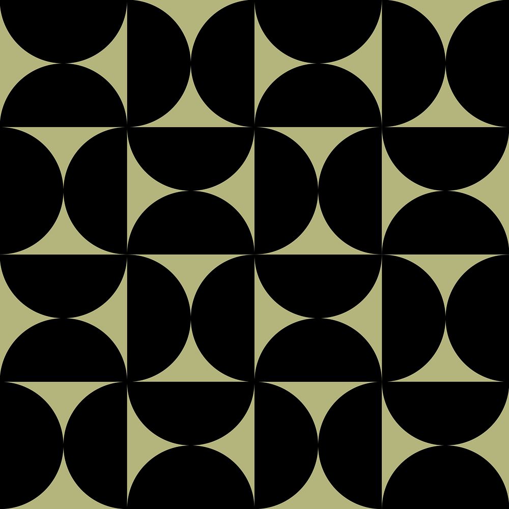 Abstract bauhaus background, retro pattern in green vector