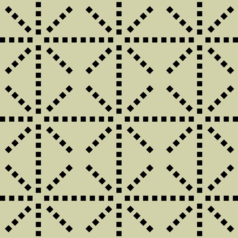 Square pattern background, green geometric design vector