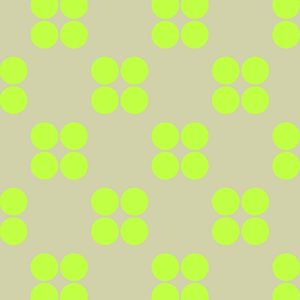 Circle shape pattern background, green geometric vector