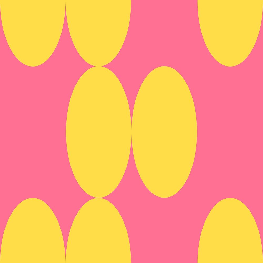 Pink retro pattern background, circle geometric vector