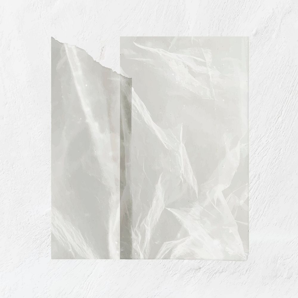 Wrinkled paper on the wall with blank space vector