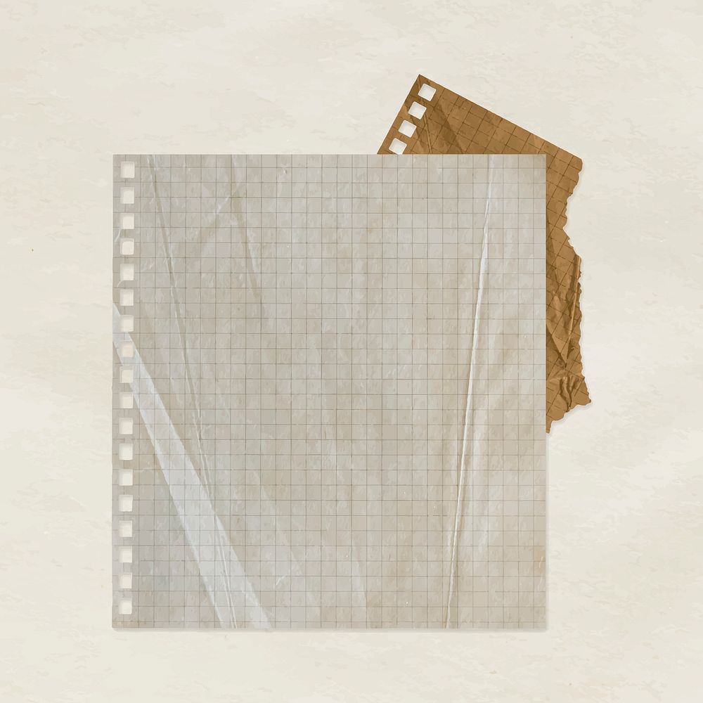 Vintage note paper, blank design space vector
