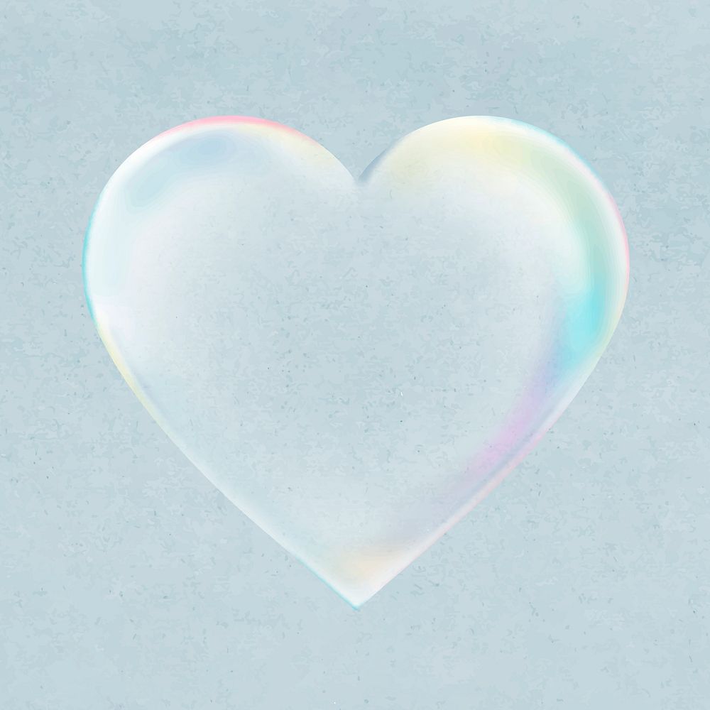 Holographic soap bubble sticker, cute illustration design vector