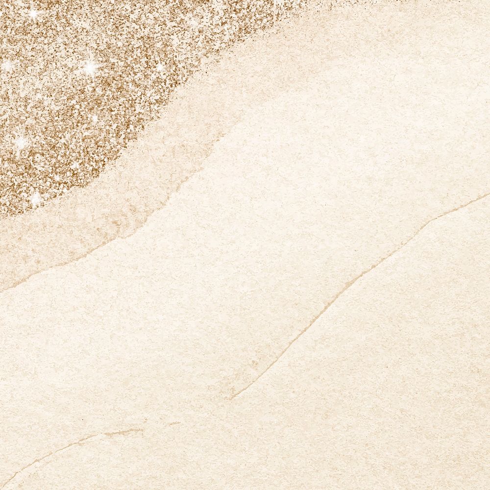 Sand background, gold glitter design vector