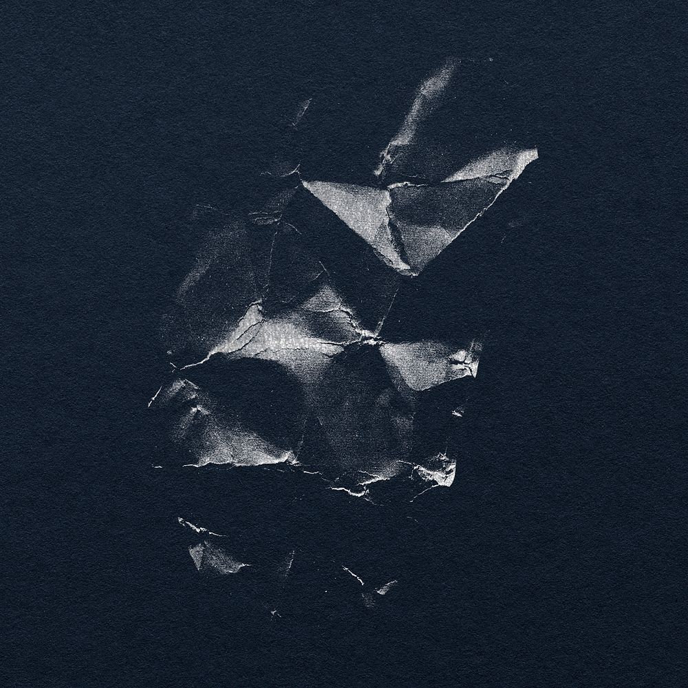 Abstract crumpled paper, black texture design