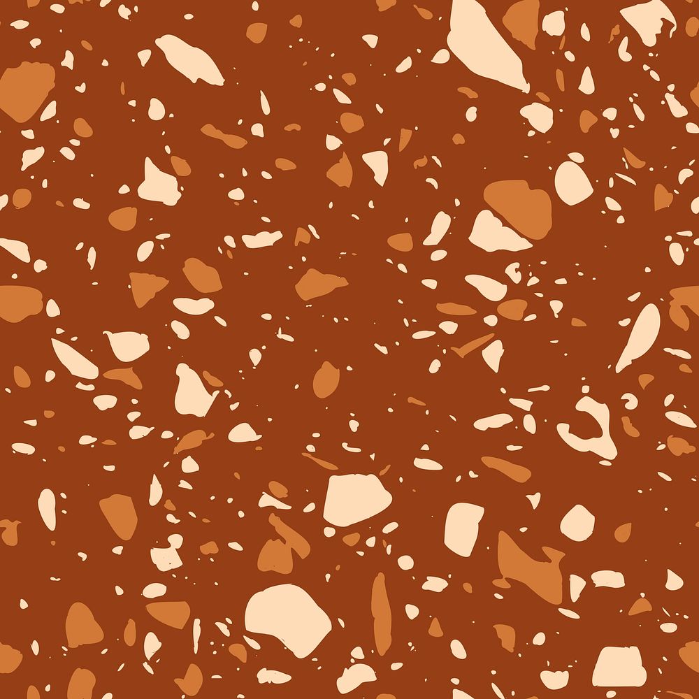 Red orange terrazzo seamless texture marble background