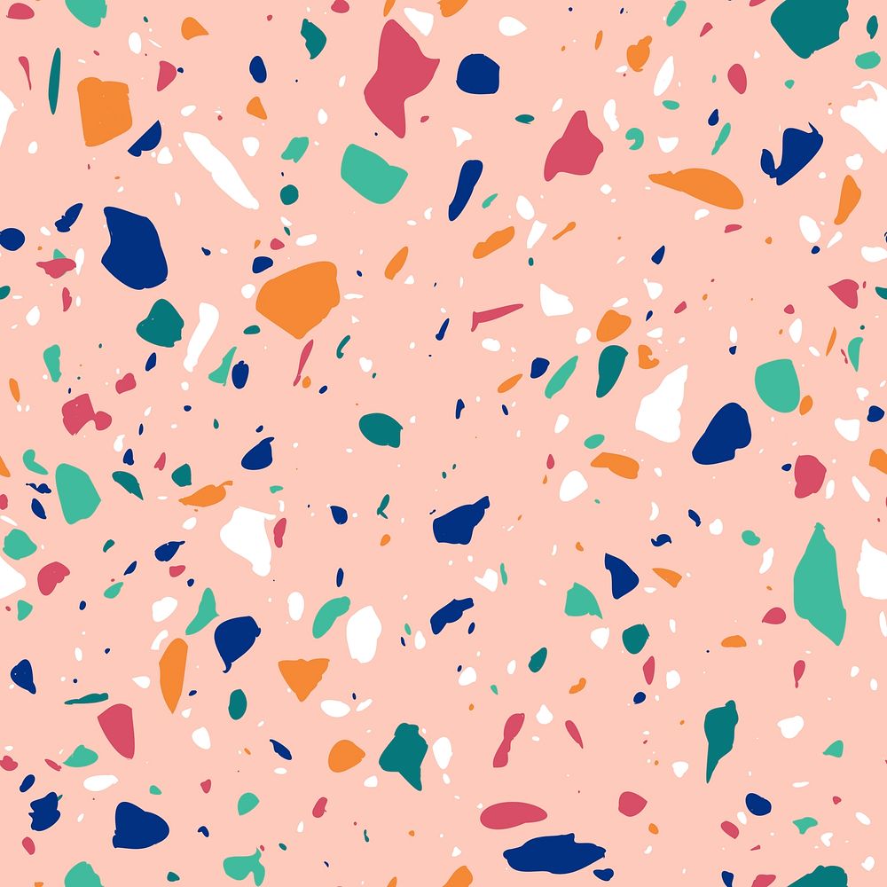Pink pastel terrazzo seamless texture marble background