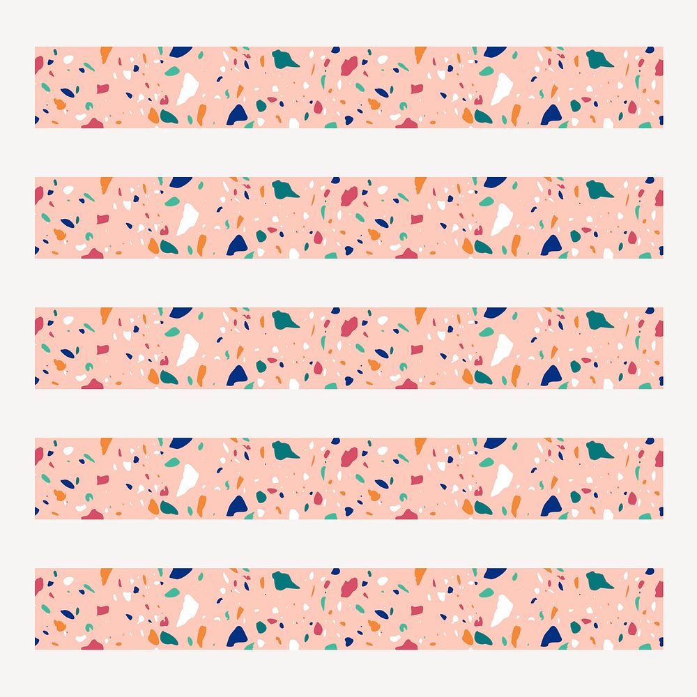 Pink pastel terrazzo illustrator pattern brush vector add-on