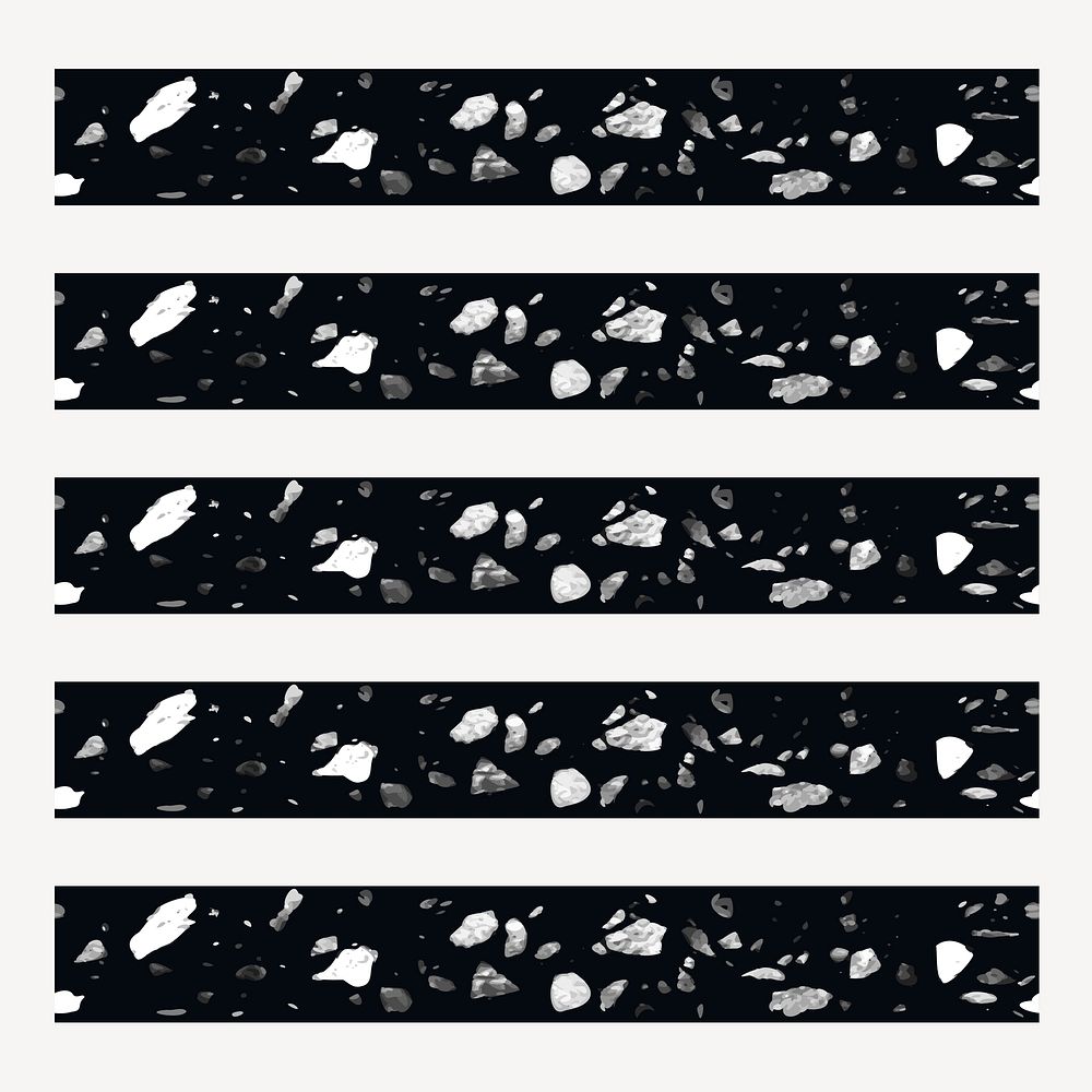 Black terrazzo illustrator pattern brush vector add-on