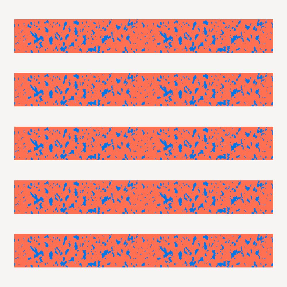 Orange and blue fleck terrazzo illustrator pattern brush vector add-on