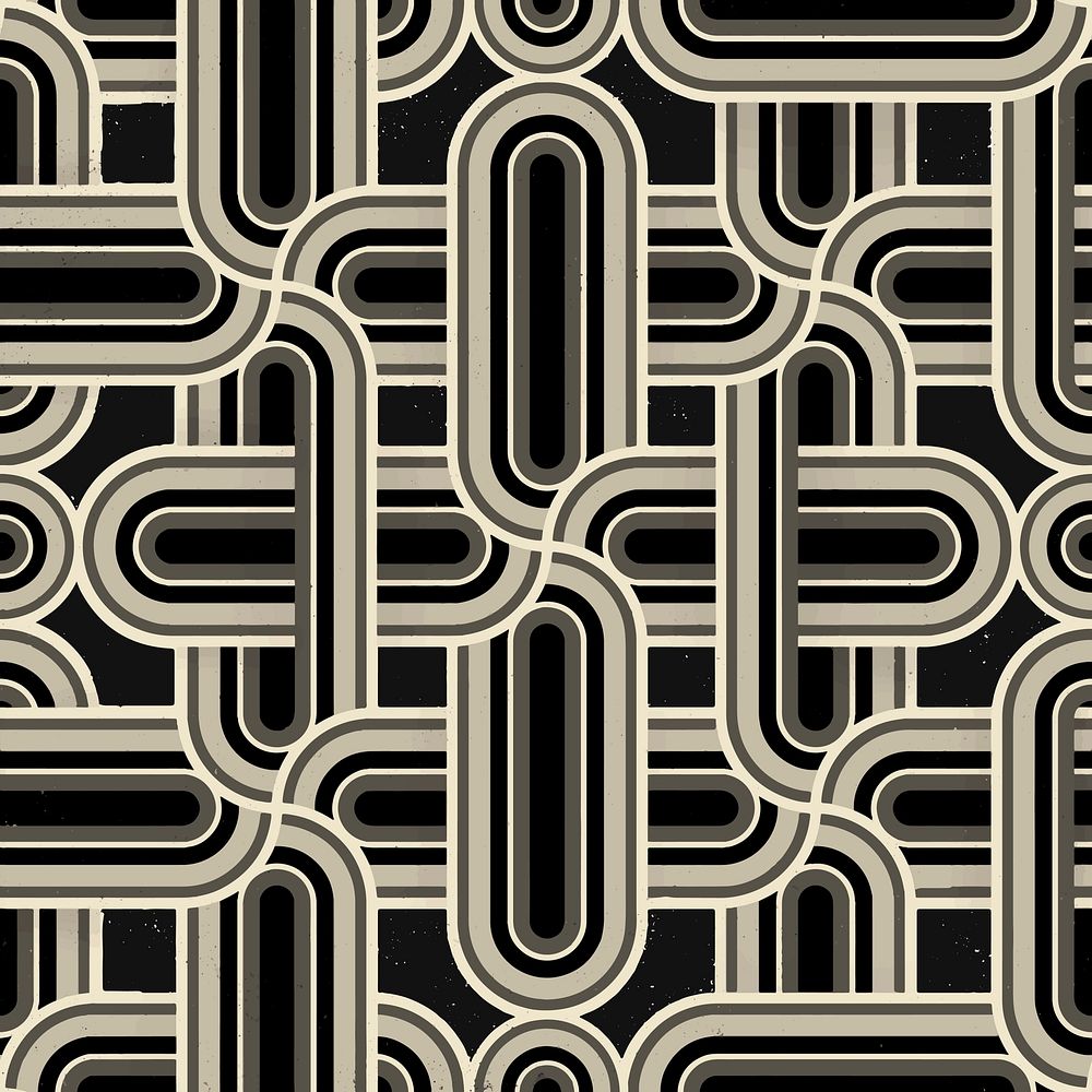 Geometric pattern background, repetitive interlaced texture design vector