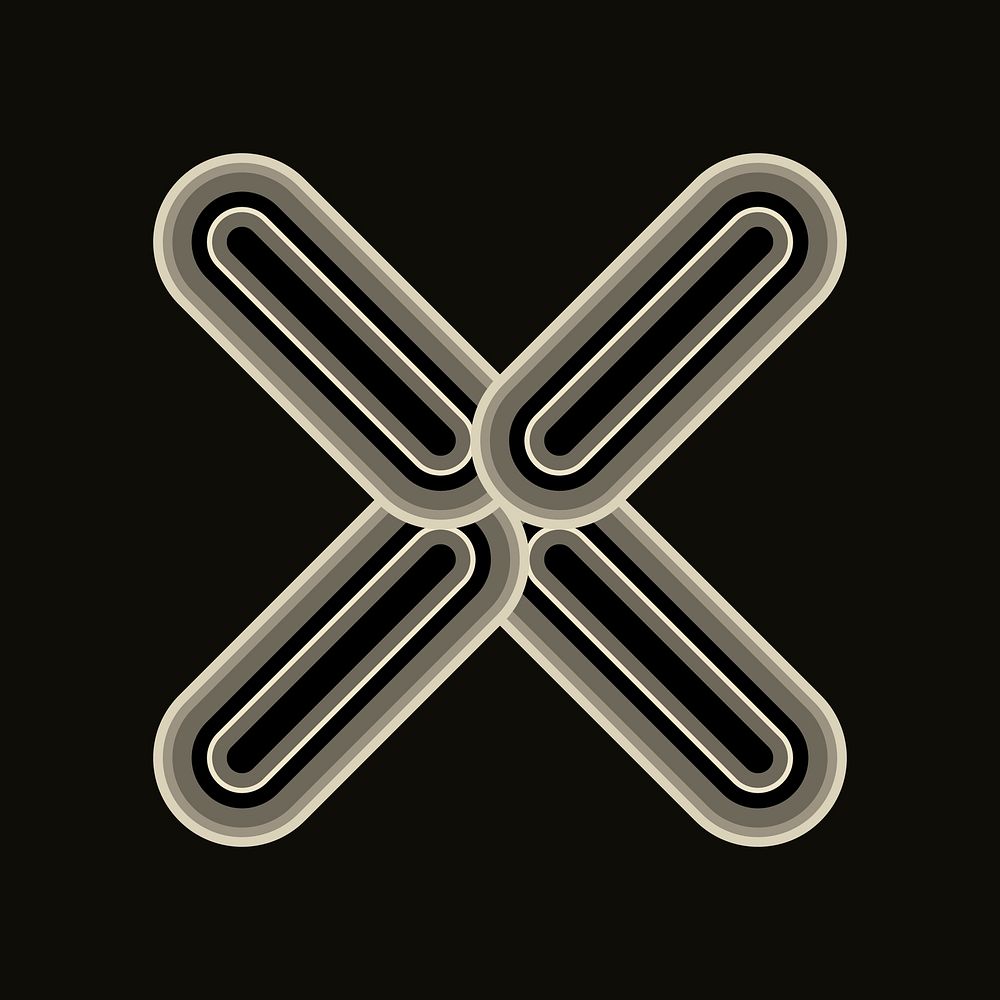 Cross icon Instagram post, abstract geometric shape design