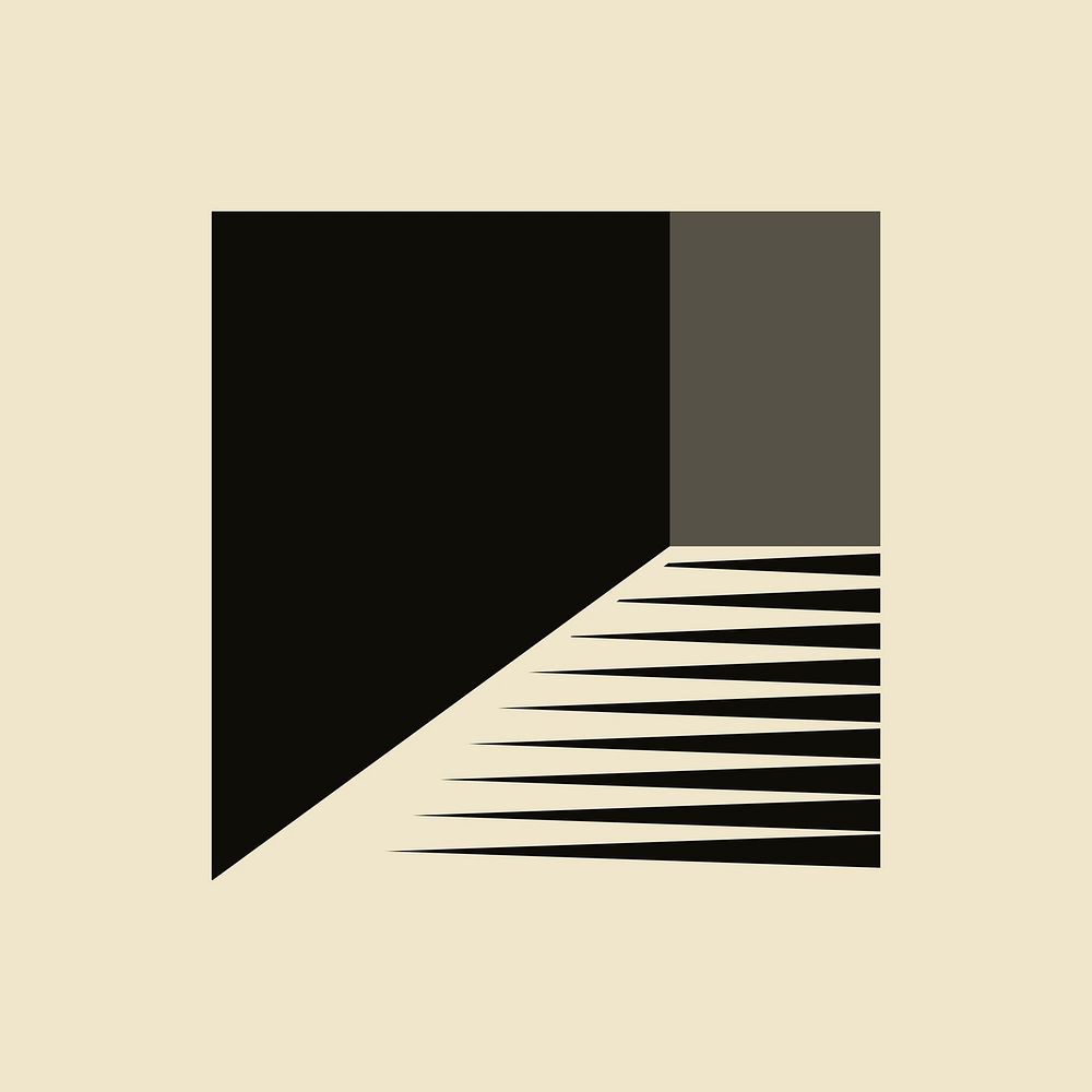 Geometric square Instagram post, 3D illusion design 