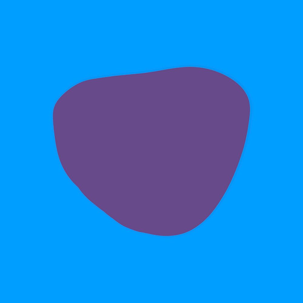 Purple circle shape clipart, geometric flat collage element