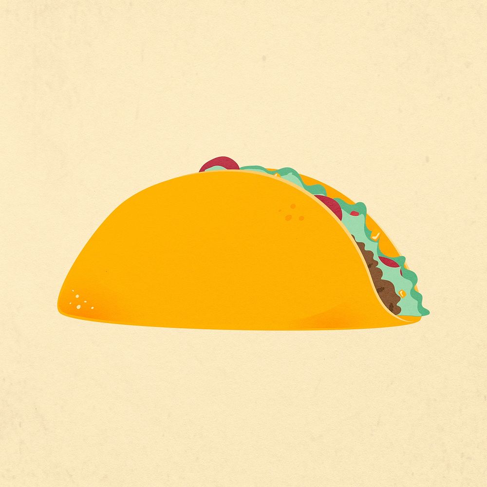 Mexican food clip art, Taco illustration