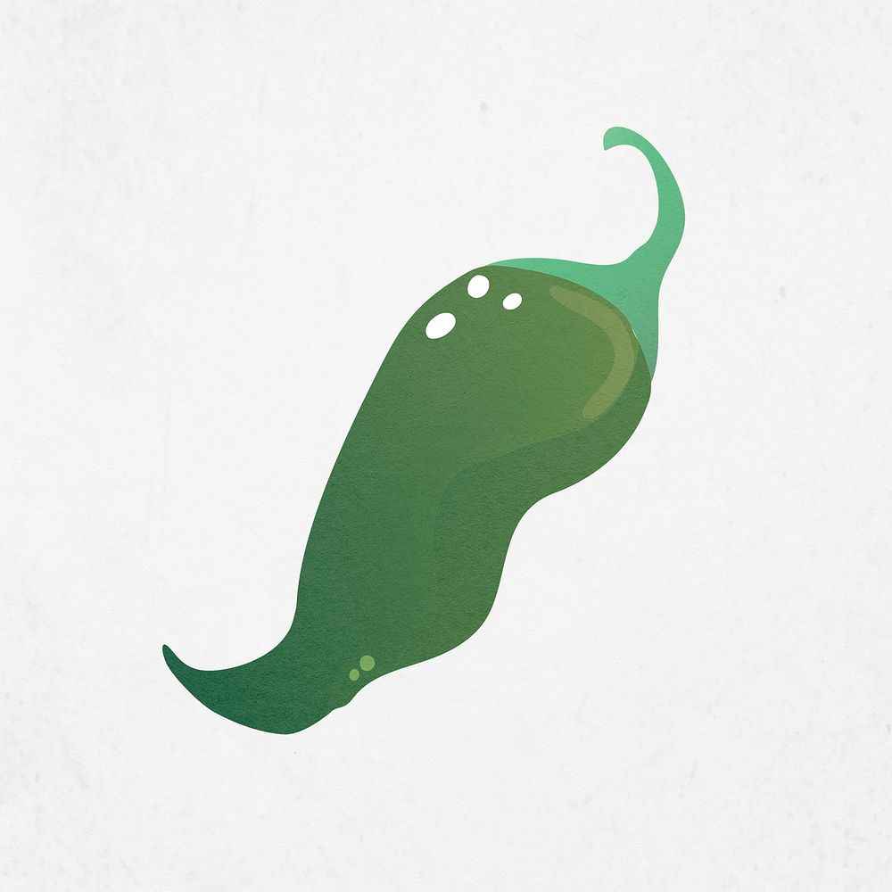 Mexican Jalapeno illustration, green pepper