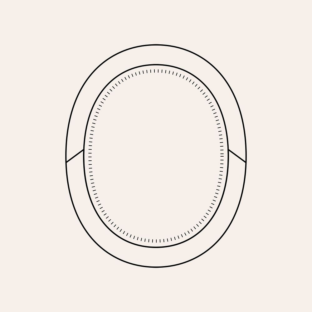 Business frame, minimal black design for branding psd