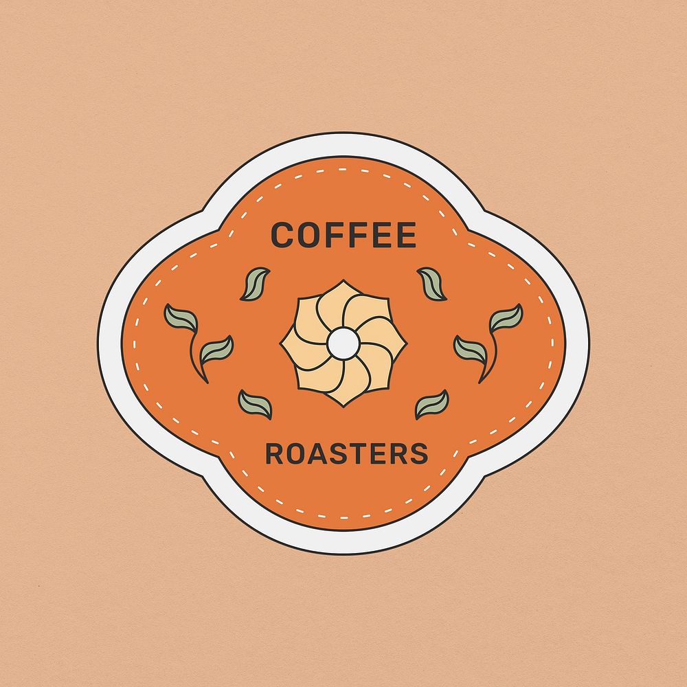 Creative logo template, Coffee Roasters, minimal branding design for business psd