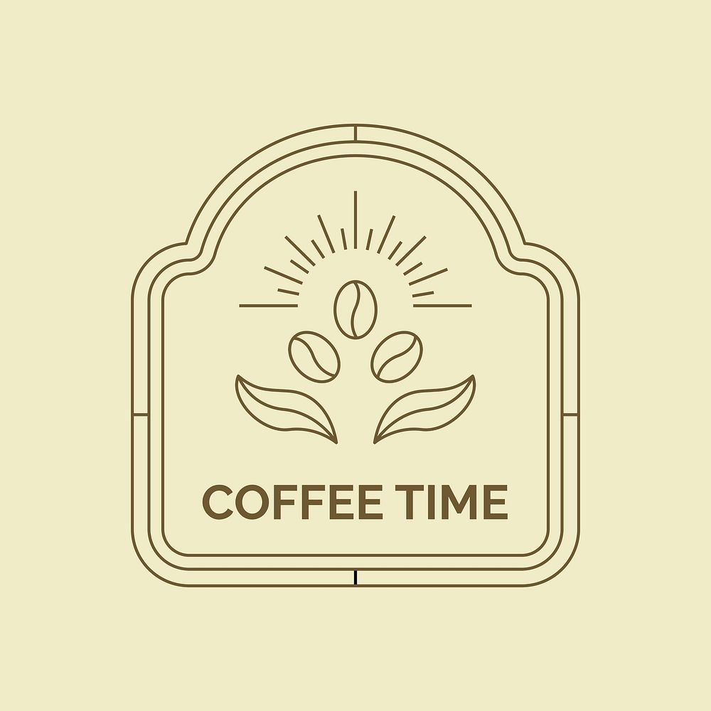 Creative logo template, Coffee Roasters, minimal branding design for business psd