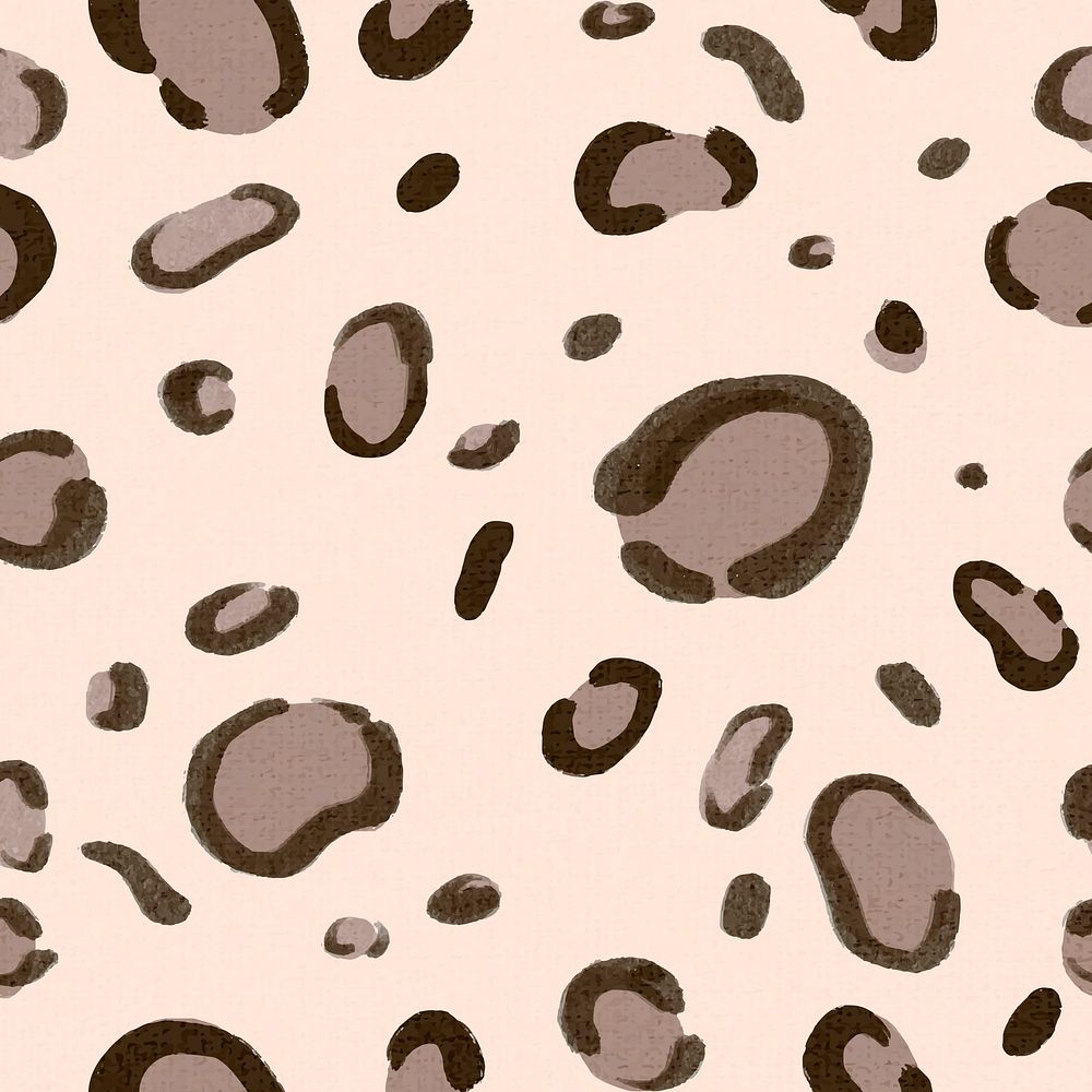 Leopard pattern pink background seamless Instagram post vector
