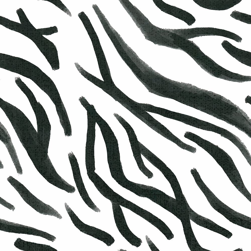 Zebra pattern background seamless, social media post vector