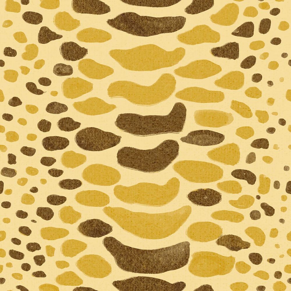 Snake pattern yellow background seamless, social media post vector