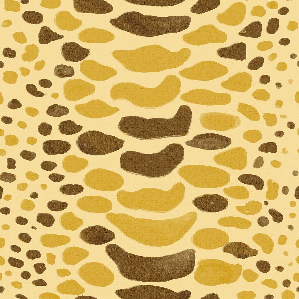 Snake pattern yellow background seamless, social media post