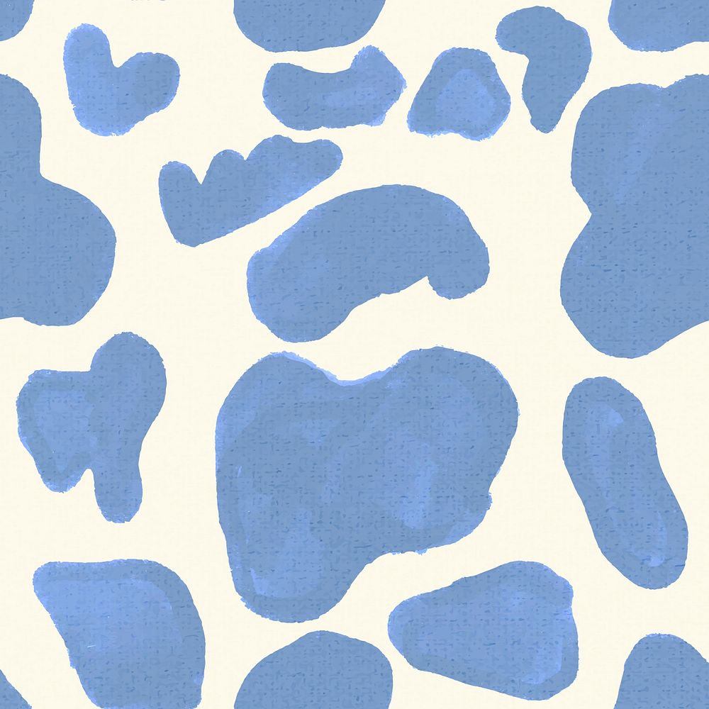 Blue cow pattern background seamless social media post