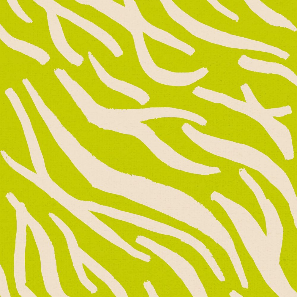 Zebra pattern green background seamless, social media post