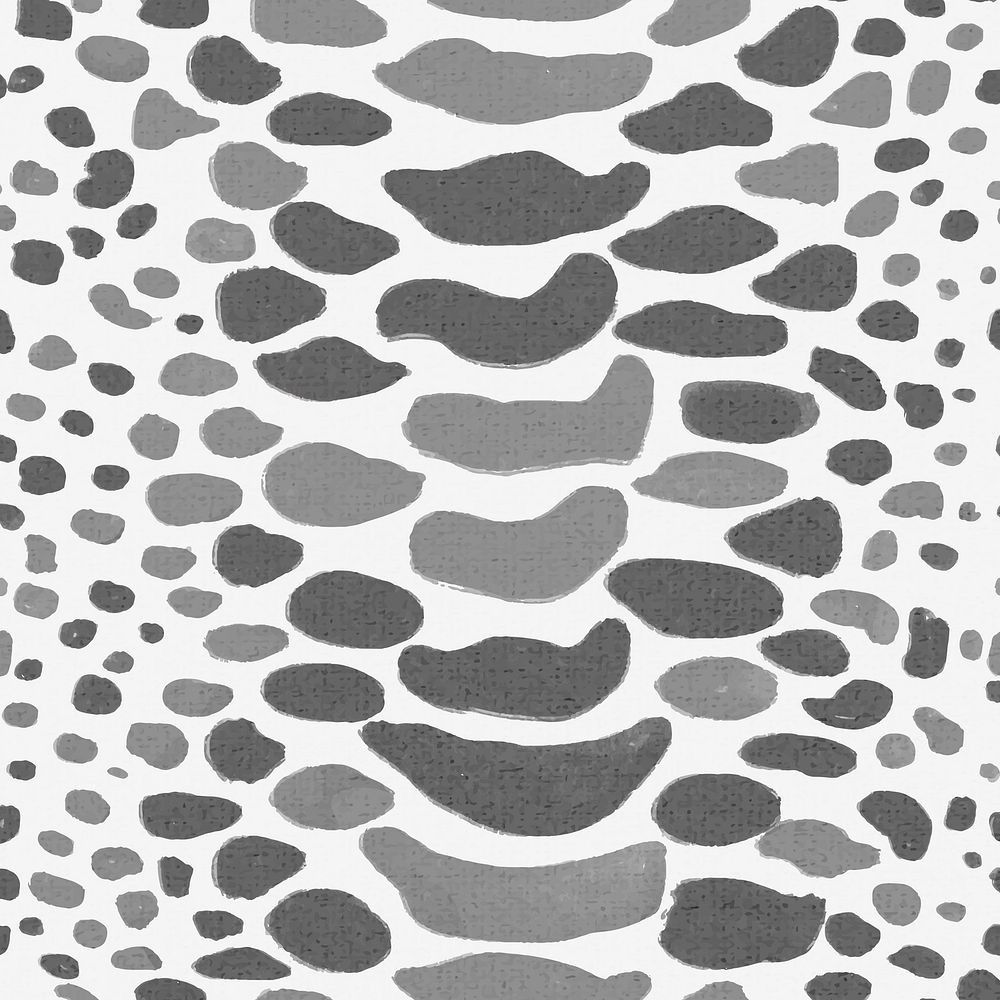 Gray snake pattern background seamless, social media post, paint style vector