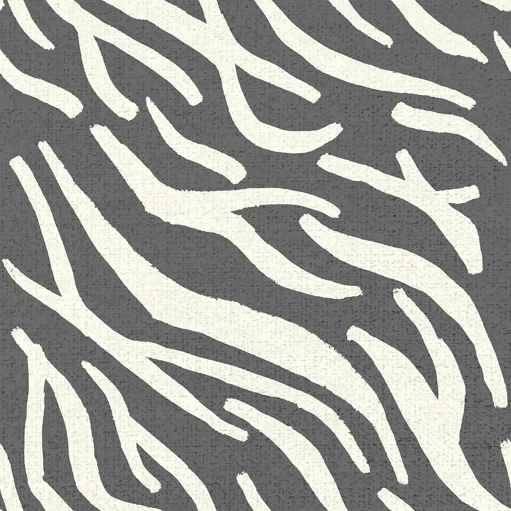 Zebra pattern gray background seamless, social media post, paint style
