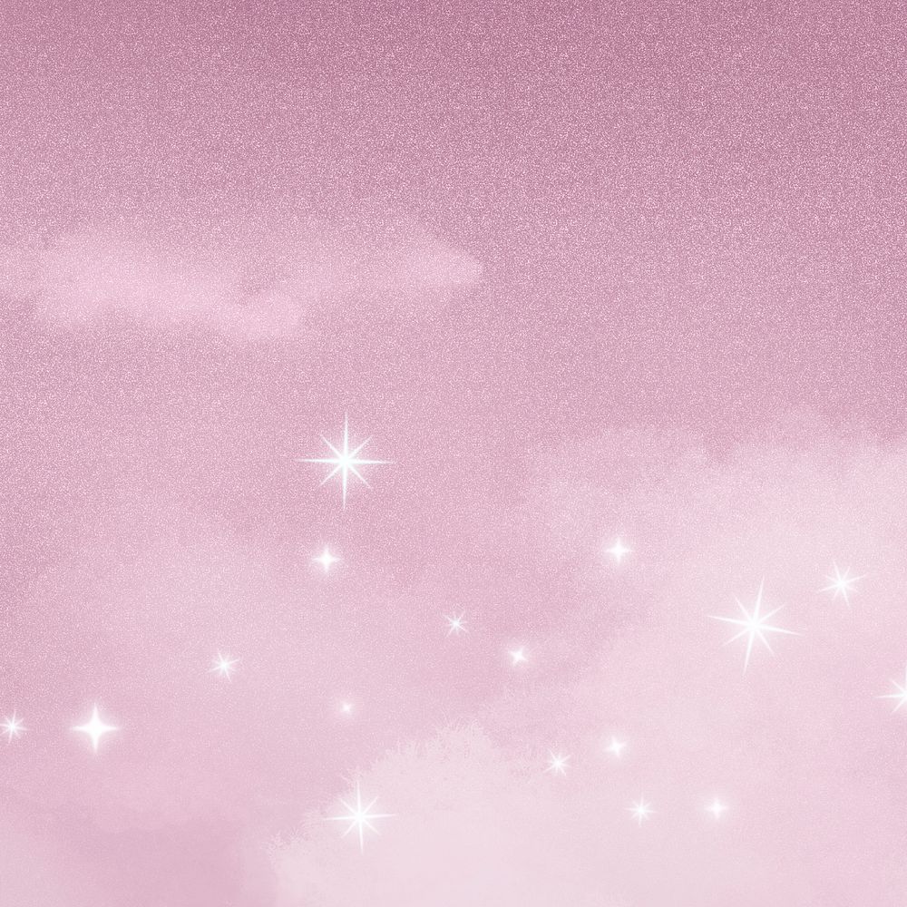 Pink aesthetic sky background, glittering | Free Photo - rawpixel