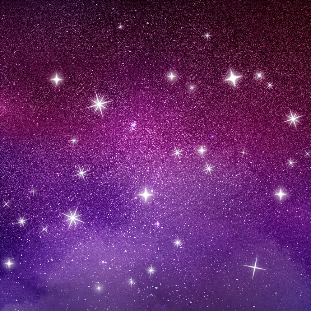 Glittering sky background, festive dark sky with sparkling stars design 
