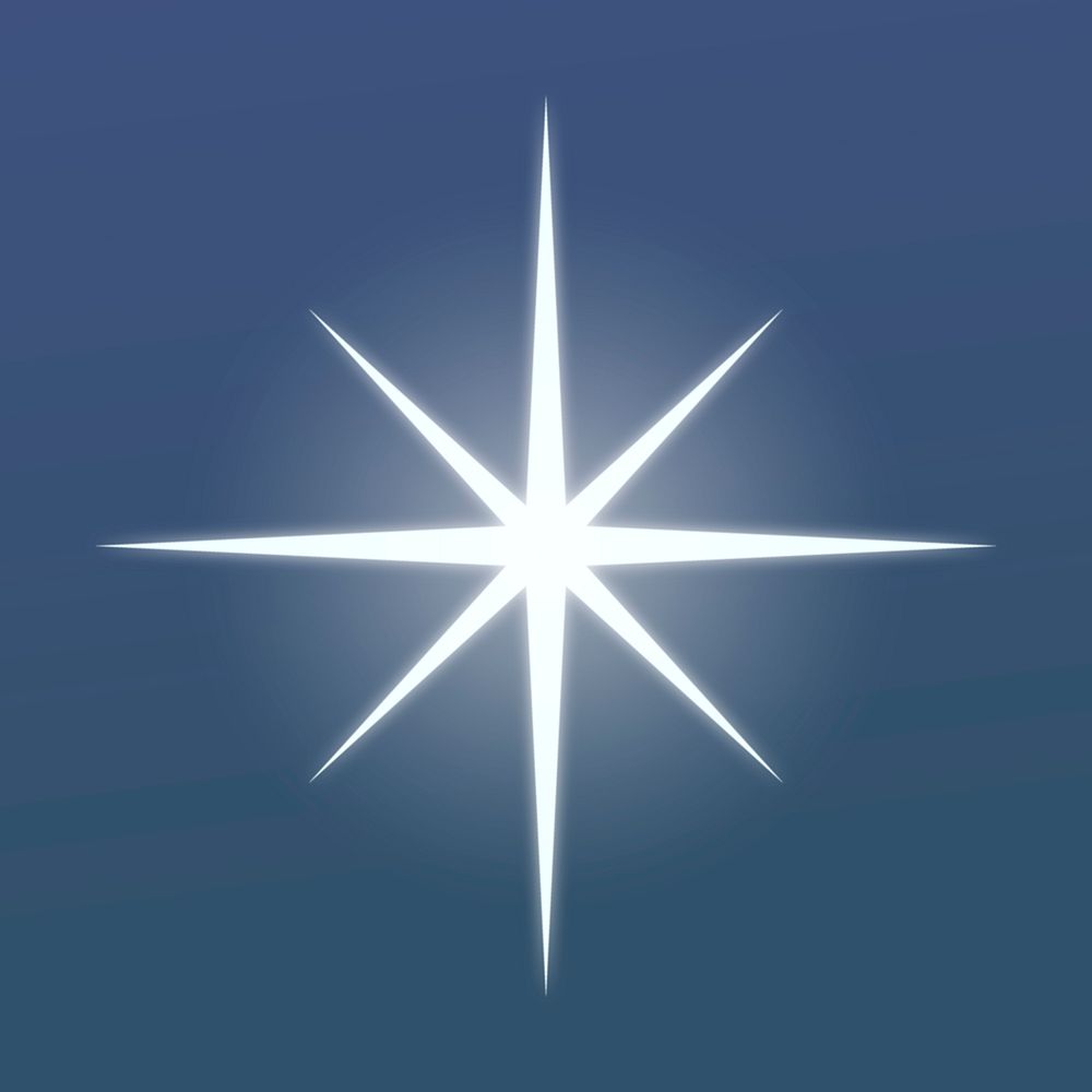 Sparkling star cartoon, white flat | Free Photo - rawpixel