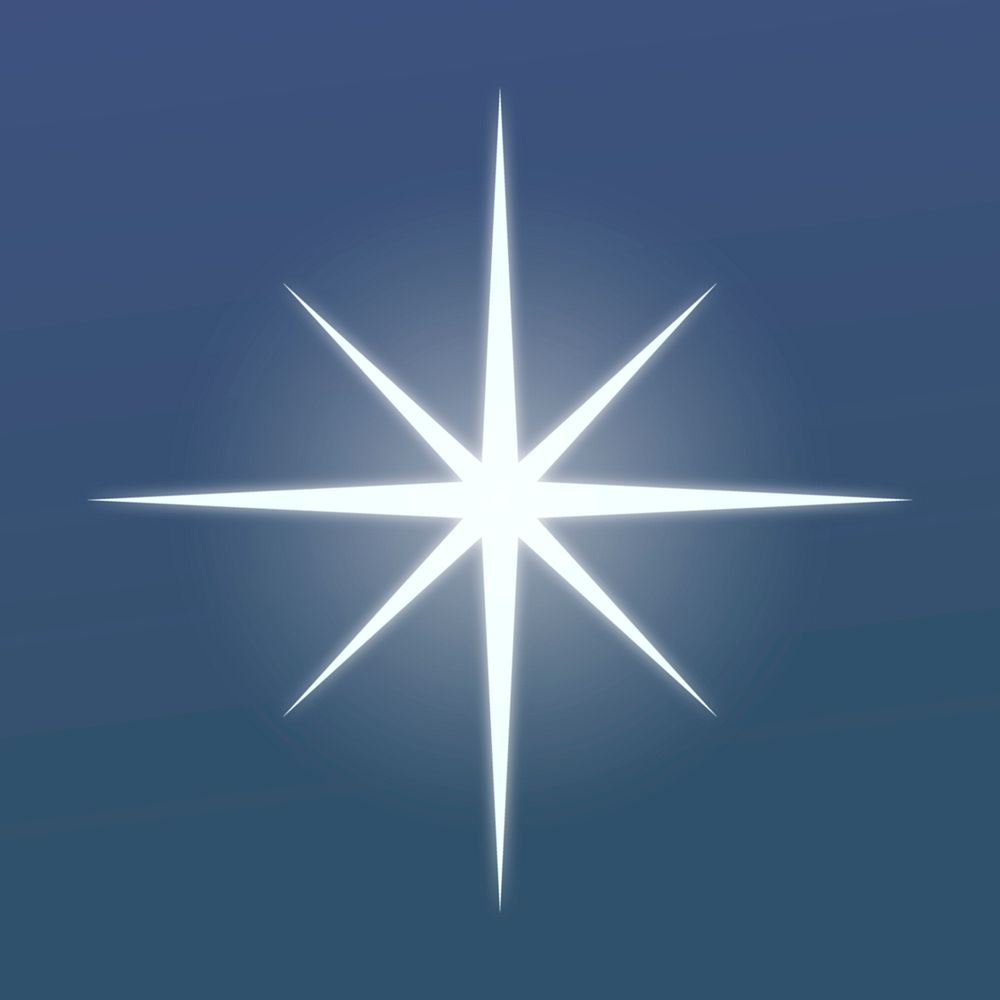 Light sparkle icon, white flat | Premium PSD - rawpixel