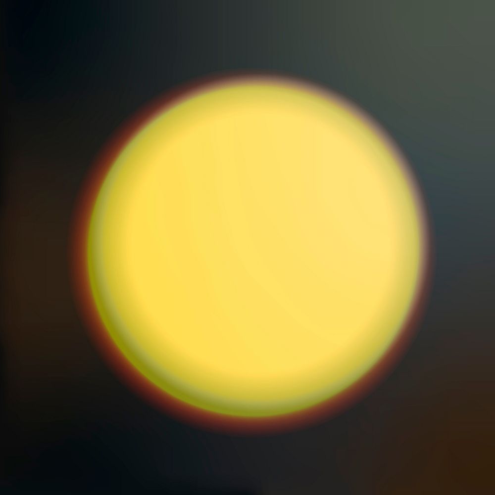 Yellow gradient geometric circle on dark background