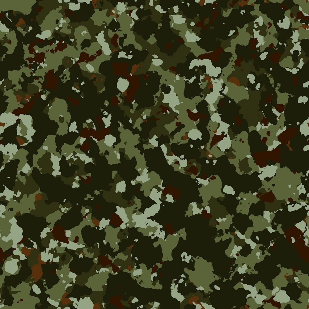 Aesthetic green camo pattern background design vector