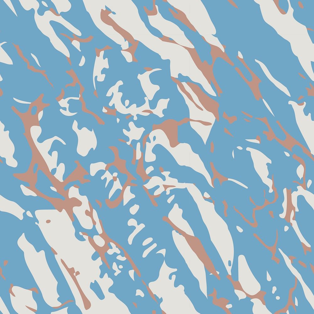 Camouflage pattern background, blue navy print design vector