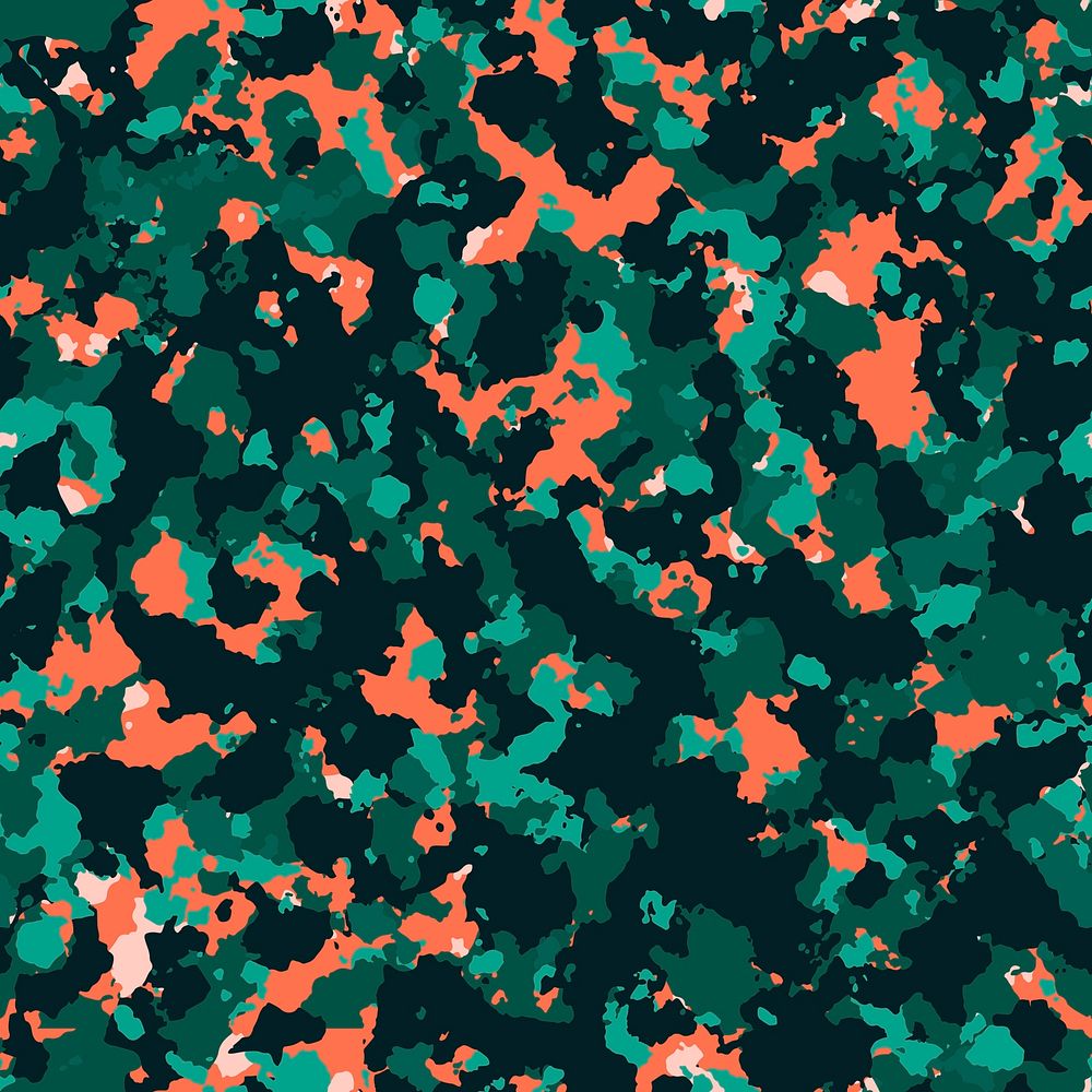 Green & Orange Camouflage Pattern